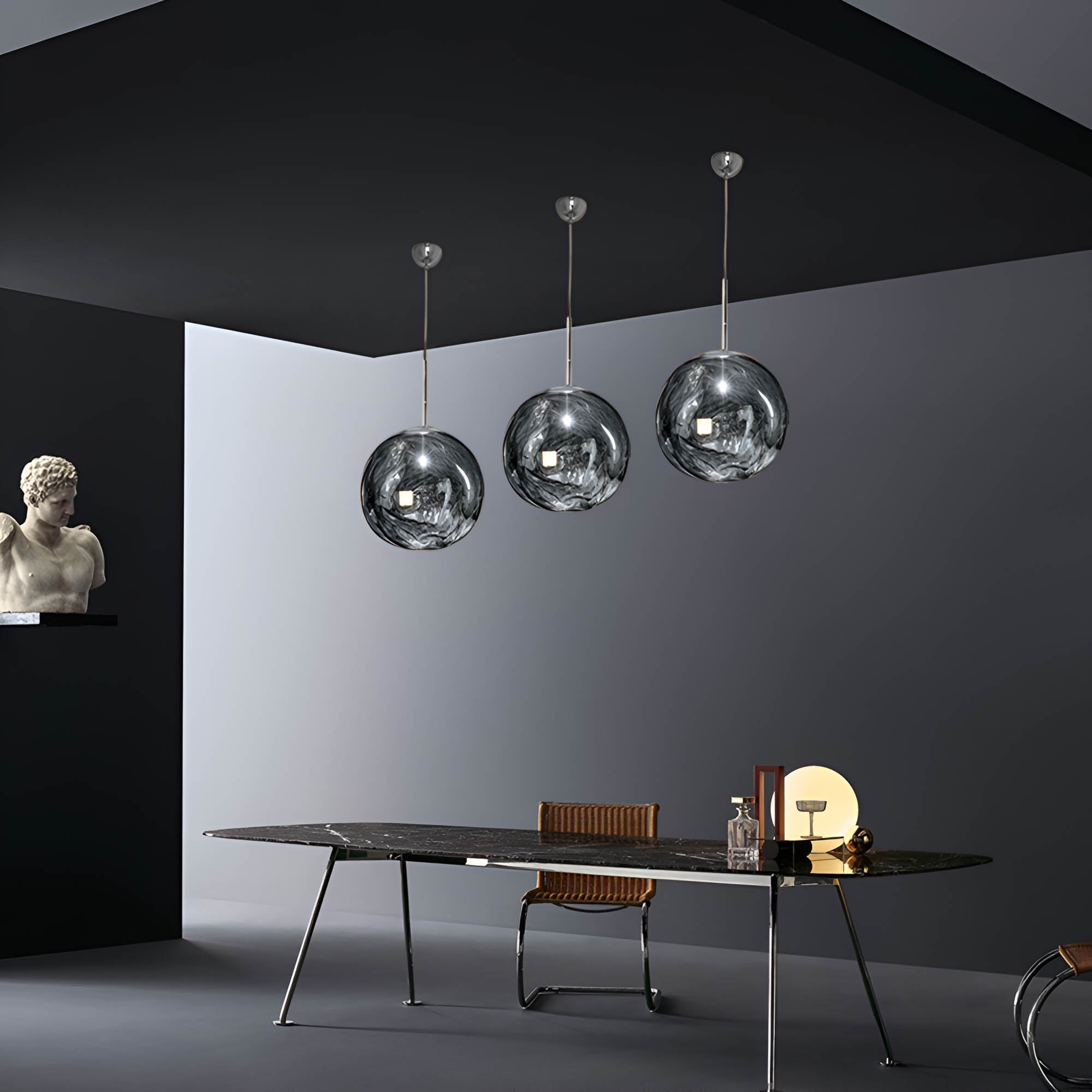Luna Pendant Light | Handmade Acrylic, Modern Kitchen Island Lighting 7