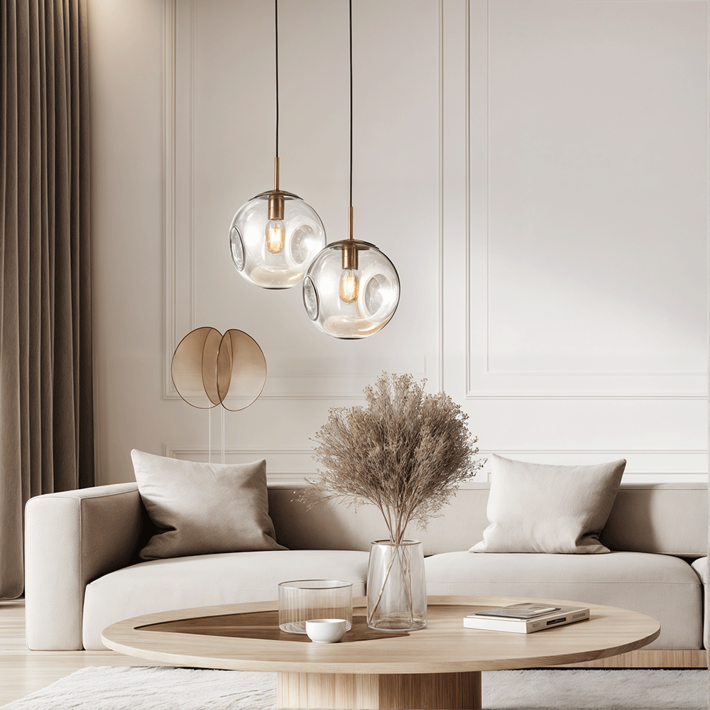 Savora Glass Pendant Light | Minimalist Design for Kitchen Lighting 1