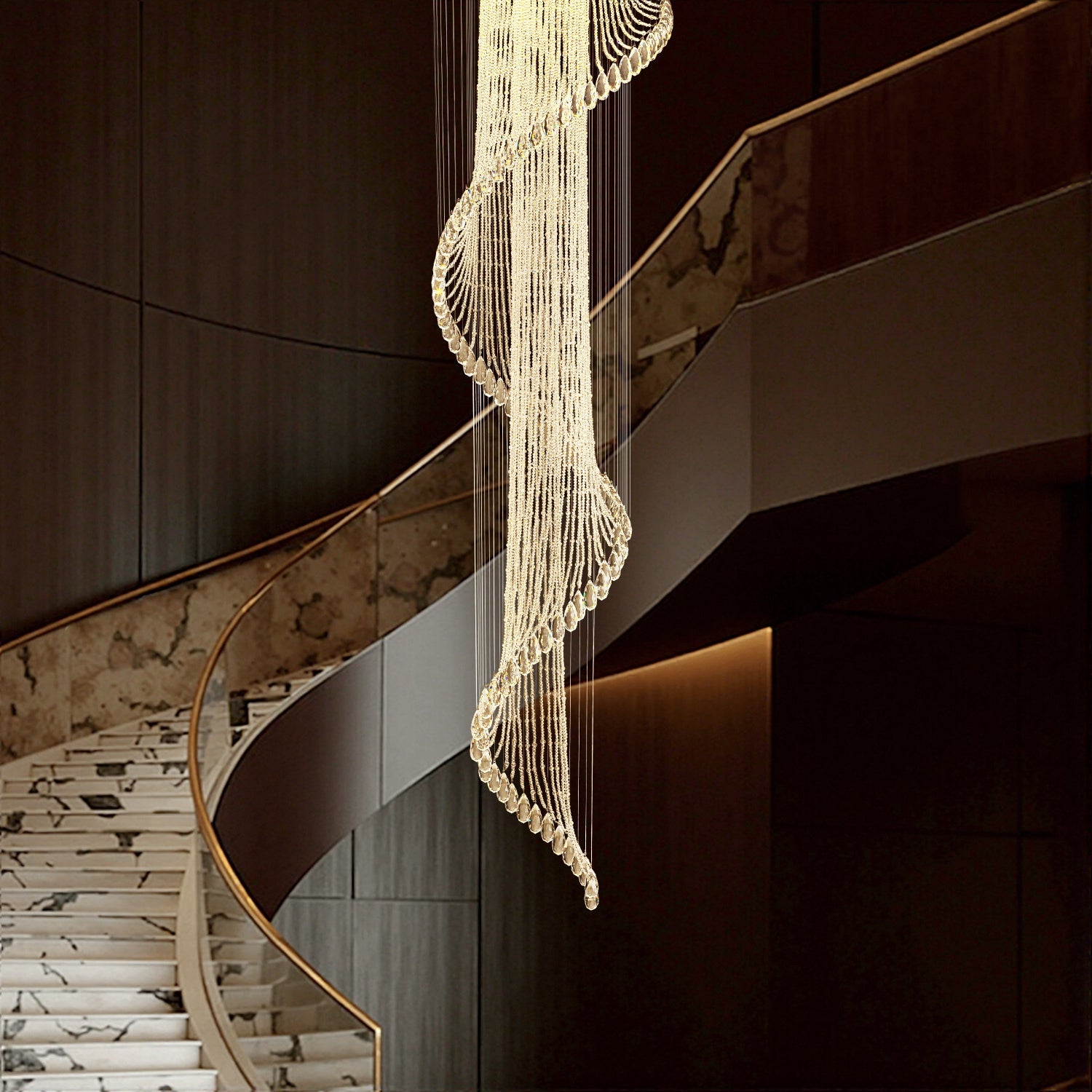 Sierra Spiral Chandelier | Crystal Design, Modern Elegance 0