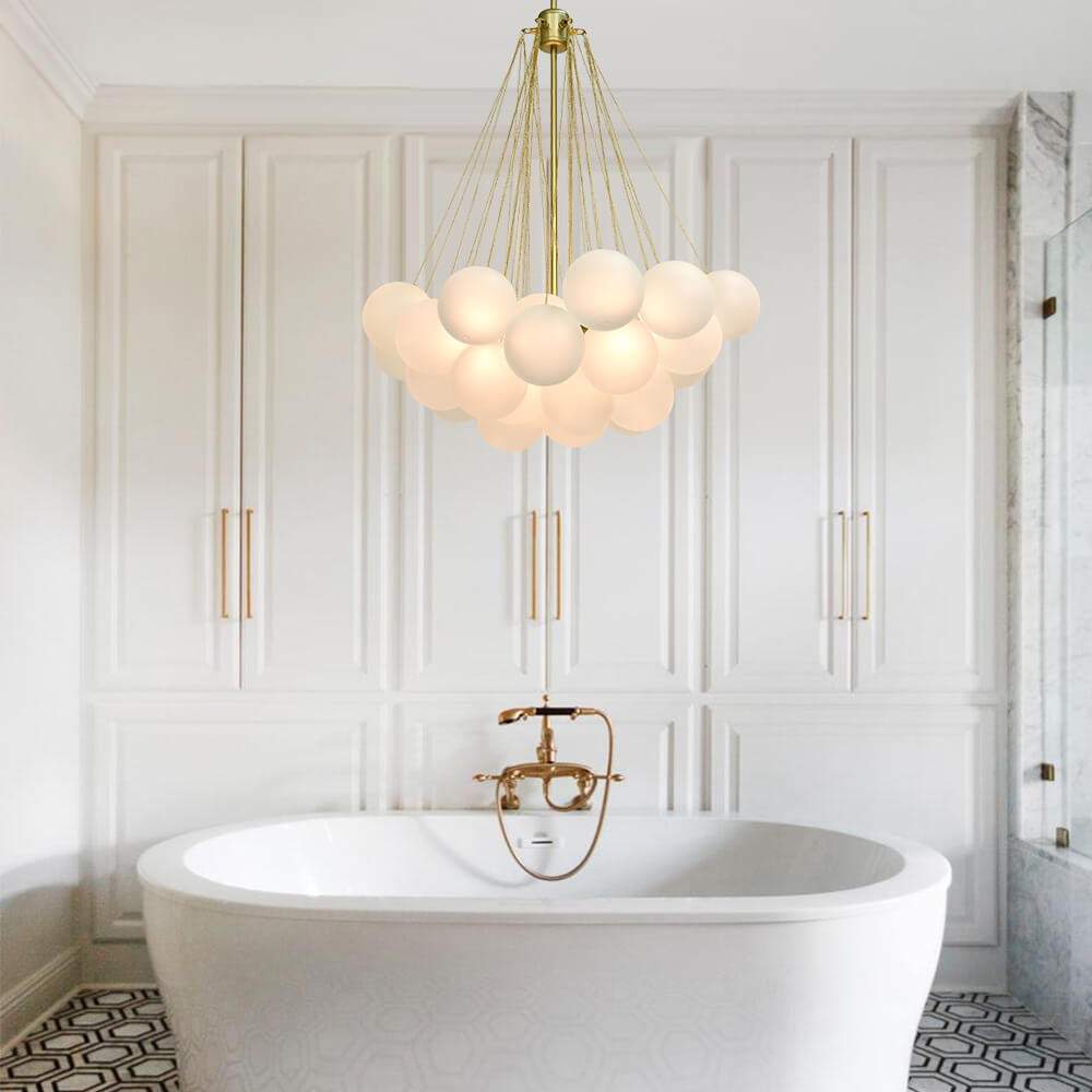 Celestra Bubble Chandelier | Glass, Modern Design for Dining Room 0