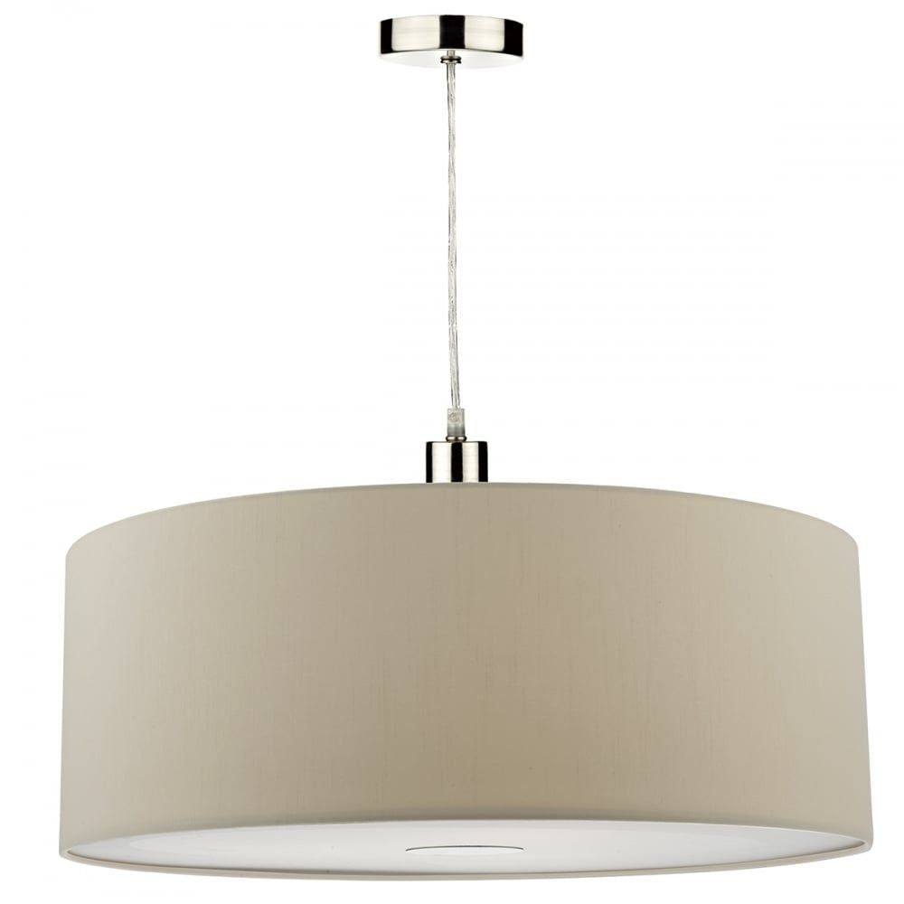 Elysia Drum Lampshade | Faux Silk Ecru, Easy Fit 0