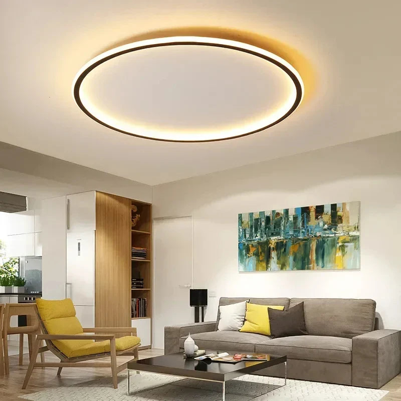 Mira Flush Mount Ceiling Light | LED, Minimalist Design 1