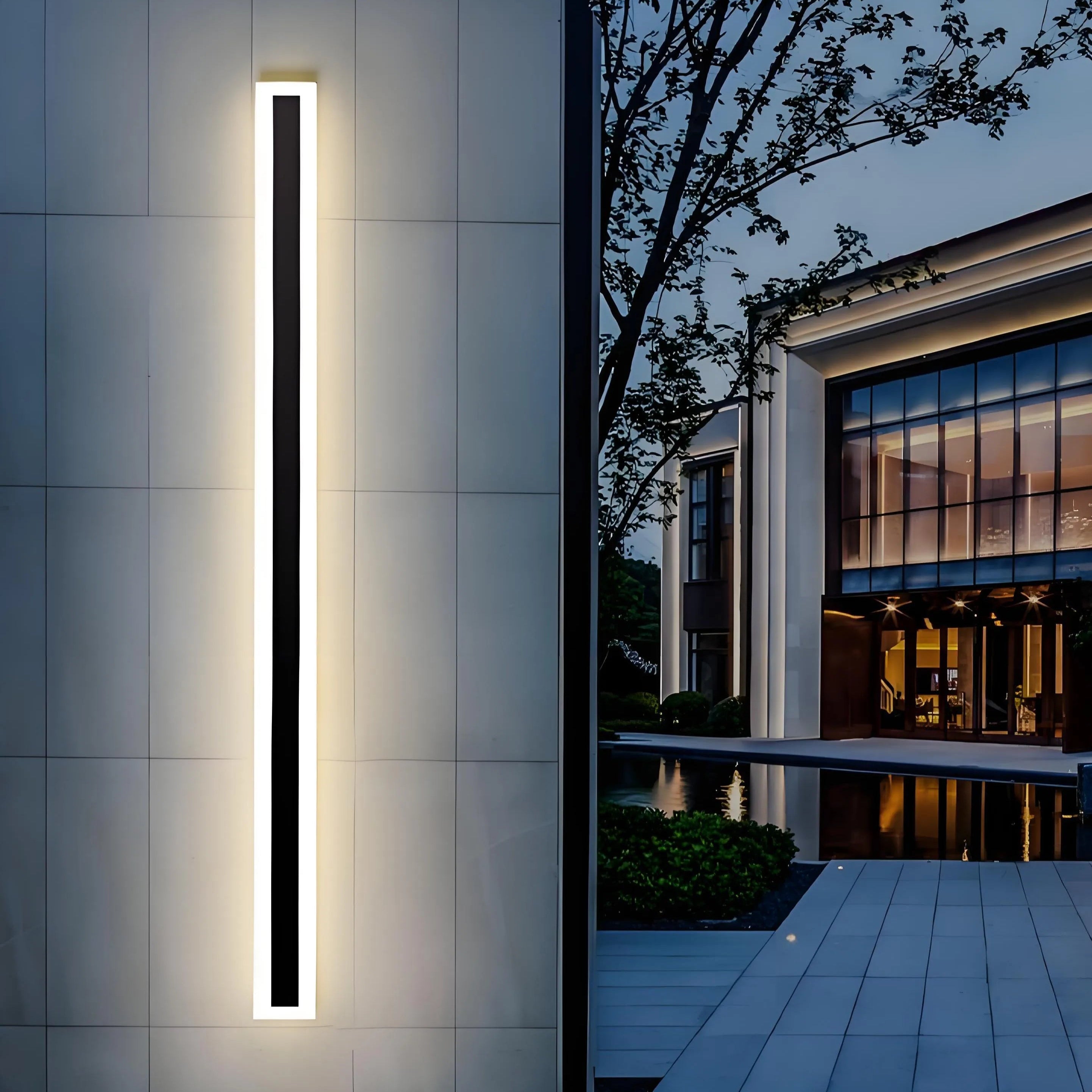 Olin Outdoor Wall Light | Black Metal, IP65 Waterproof with Motion Sensor 0