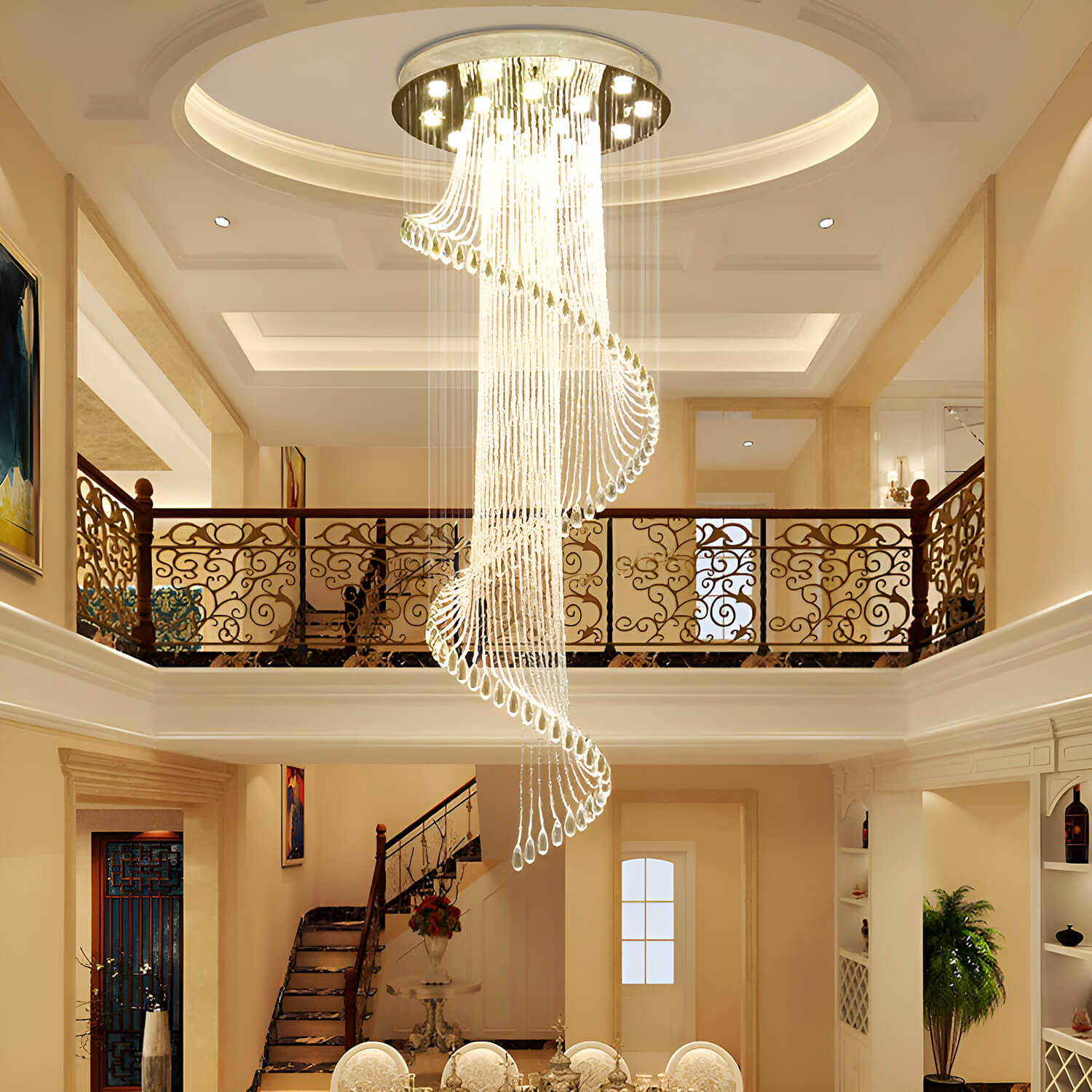Sierra Spiral Chandelier | Crystal Design, Modern Elegance 1