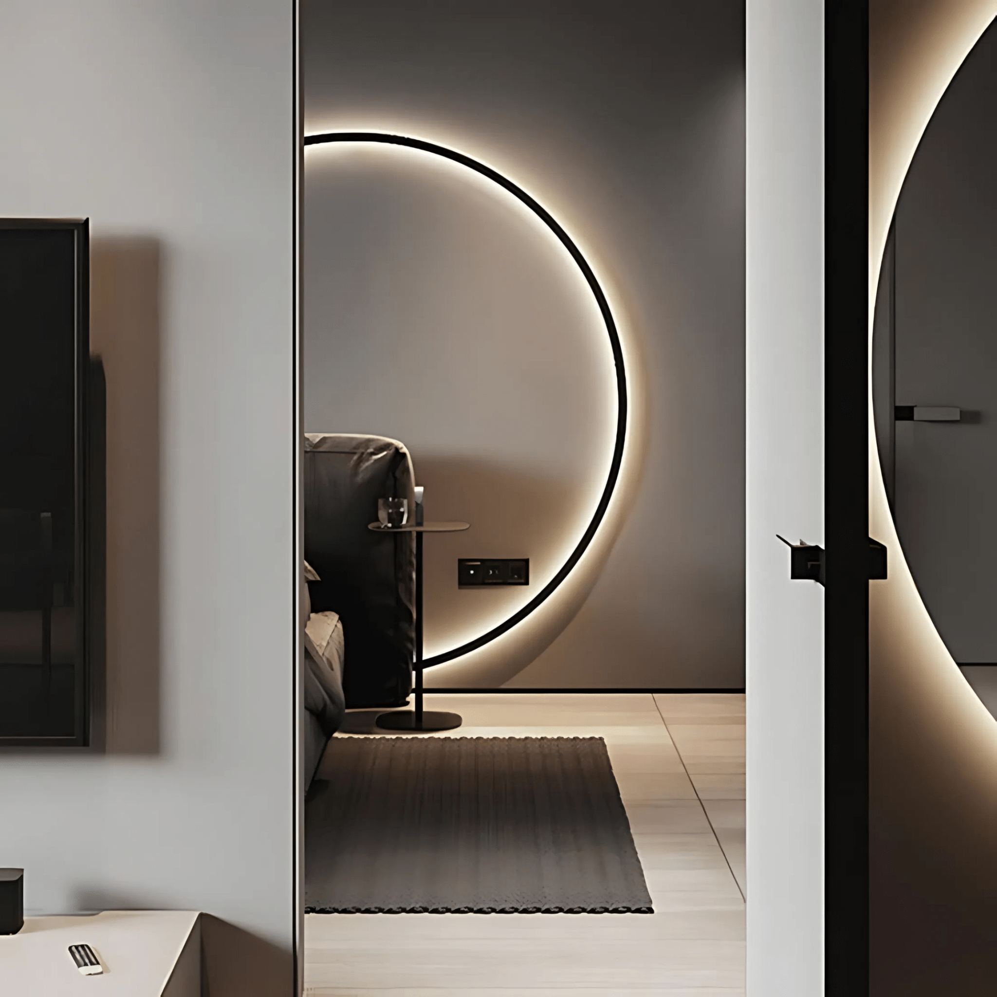 Stellar Wall Light | Satin Black, Modern Design Sconce 1